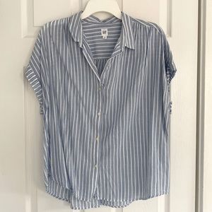 Gap Striped Button Top